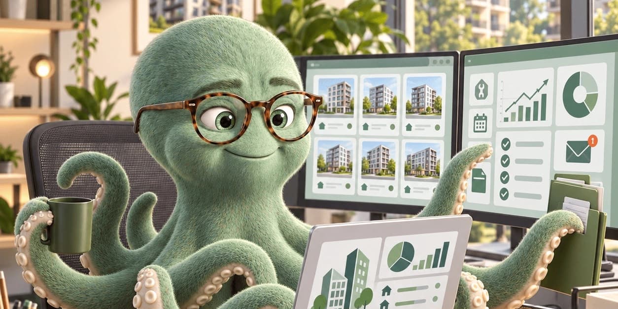 Screenshot van een digitaal beheersplatform met toegang tot VME-documenten, financiën en communicatie