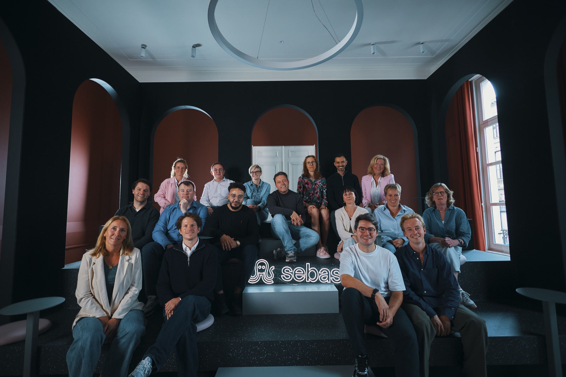 Team Sebas groepsfoto